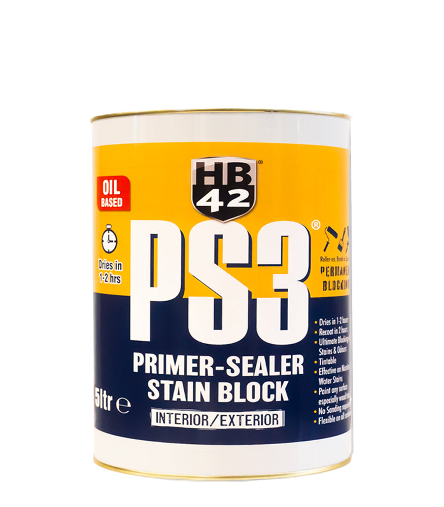 HB42 PS3 Oil Based Primer Sealer - White - 5L