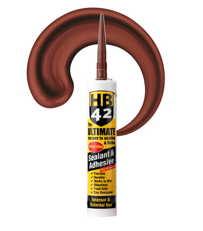 HB42 Ultimate All-in-One Sealant & Adhesive - Brown - 290ml