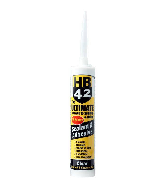 HB42 Ultimate All-in-One Sealant & Adhesive - Clear - 290ml