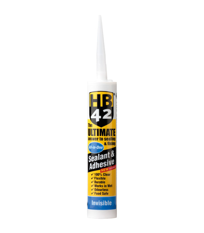 HB42 Ultimate All-in-One Sealant & Adhesive - Invisible - 290ml