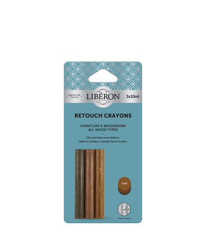 Liberon Retouch Crayons - Oak - 3 x 10ml