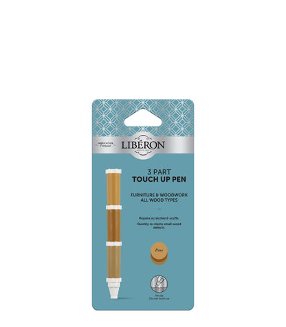 Liberon 3-Part Scratched Furniture Touch Up Pen - Pine