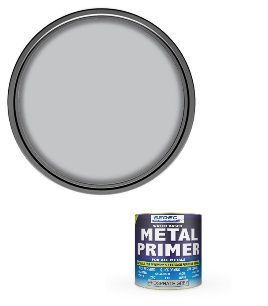 Bedec All Metals Primer Paint - Phosphate Grey - 250ml