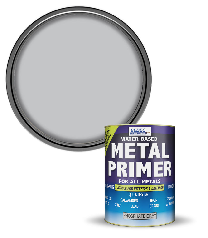Bedec All Metals Primer Paint - Phosphate Grey - 750ml