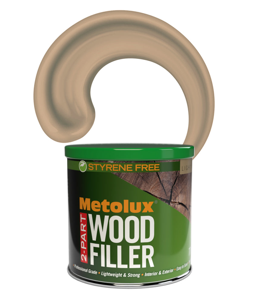 Metolux 2 Part Wood Filler - Light Oak - 770ml