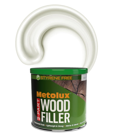 Metolux 2 Part Wood Filler - White - 770ml