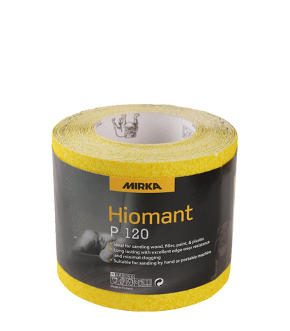 Mirka 115mm Yellow Hiomant Paper 5m Rolls - P120