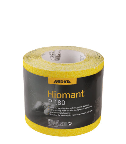Mirka 115mm Yellow Hiomant Paper 5m Rolls - P180