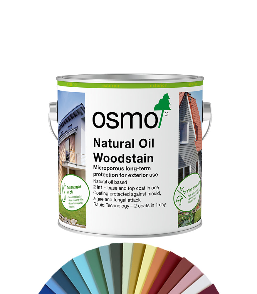 Osmo Natural Oil Woodstain Matt - 2.5L - Tinted Mixed Colour