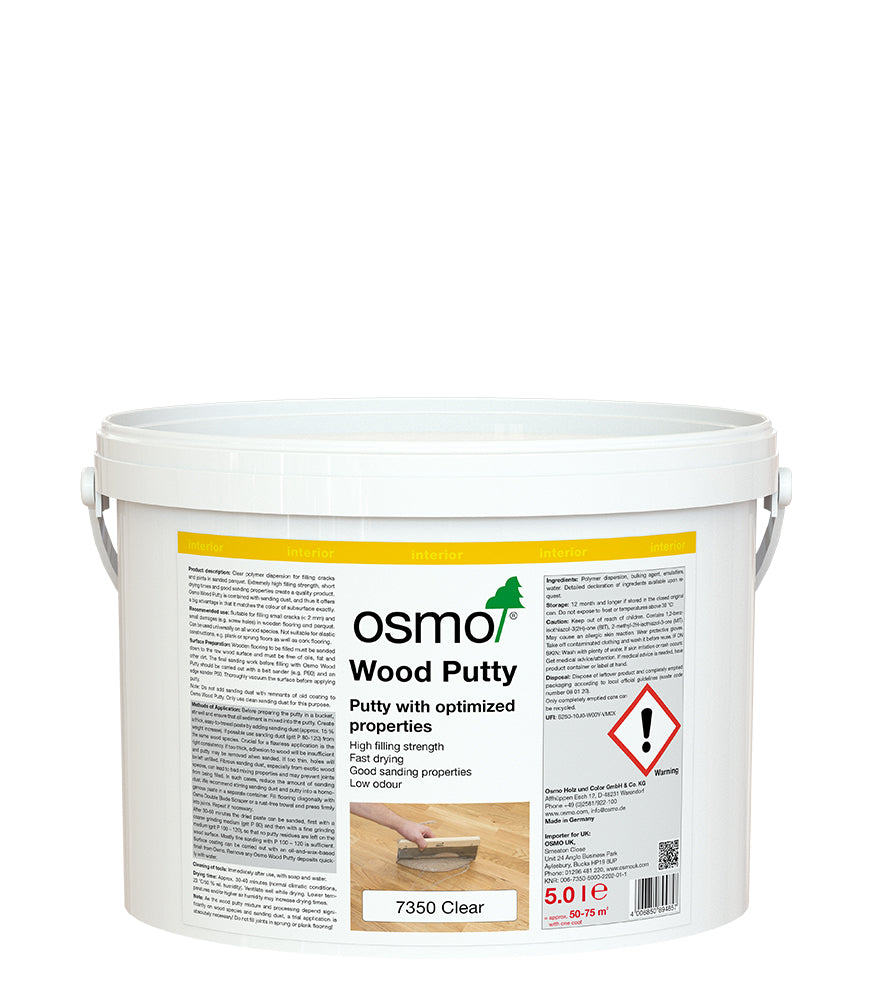 Osmo Wood Putty Clear - 5 Litre