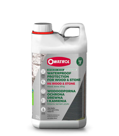 Owatrol H4 Wood and Stone Colourless Waterproofing - 2.5 Litre