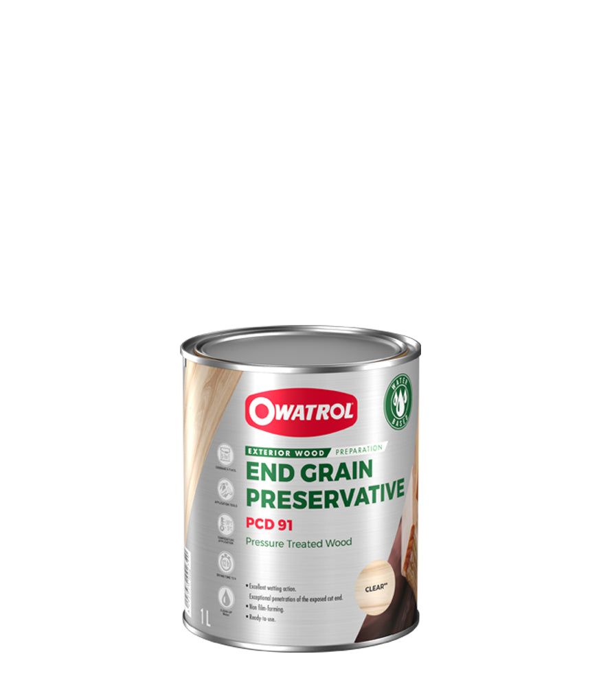Owatrol PCD 91 End Grain Preservative for Cut Board - Clear - 1 Litre