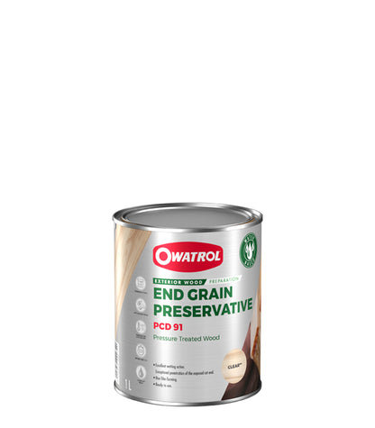 Owatrol PCD 91 End Grain Preservative for Cut Board - Clear - 1 Litre