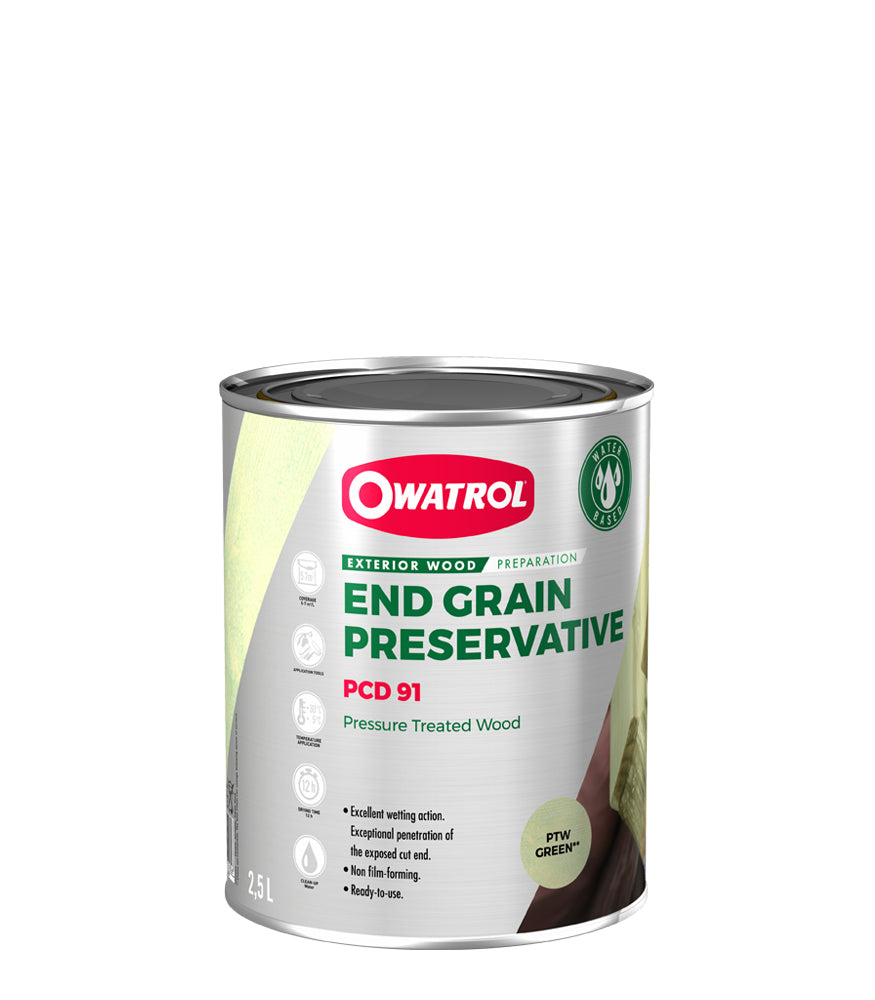 Owatrol PCD 91 End Grain Preservative for Cut Board - Green - 2.5 Litre