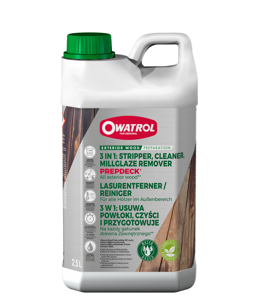 Owatrol Prepdeck 3 in 1 Decking Cleaner - 2.5 Litre