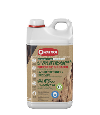 Owatrol Prepdeck 3 in 1 Decking Cleaner - 2.5 Litre