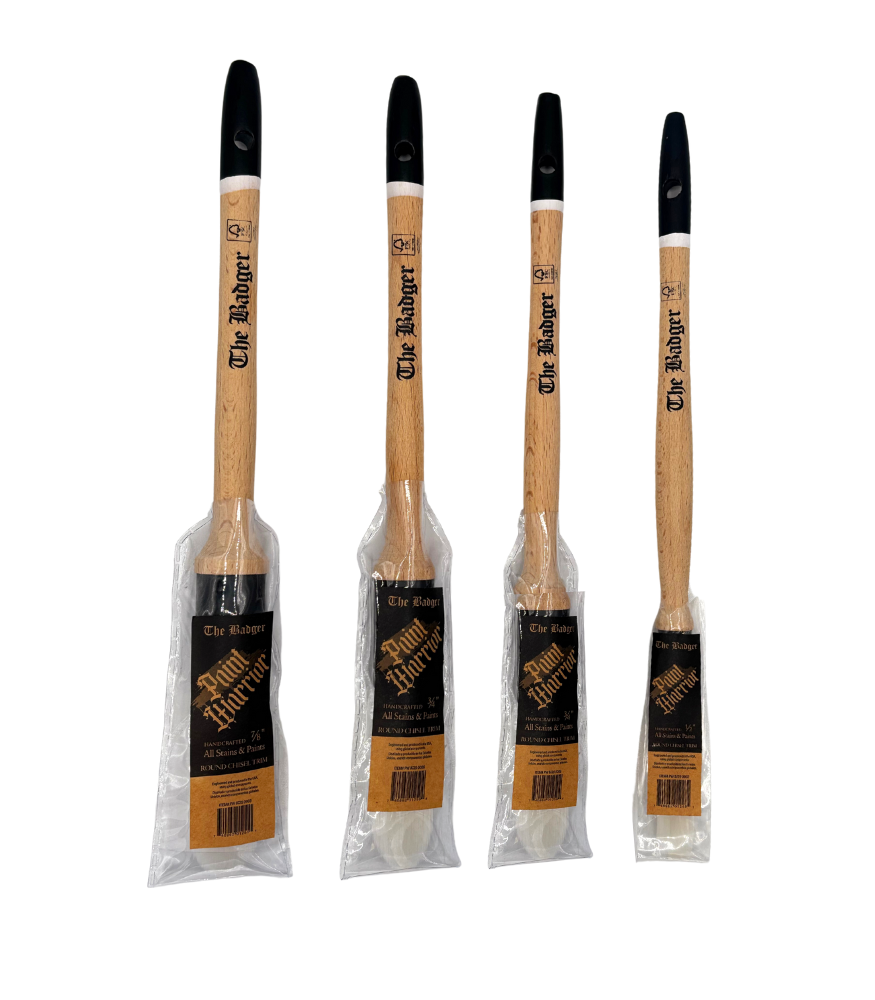 Paint Warrior Badger Round Sash Paint Brush