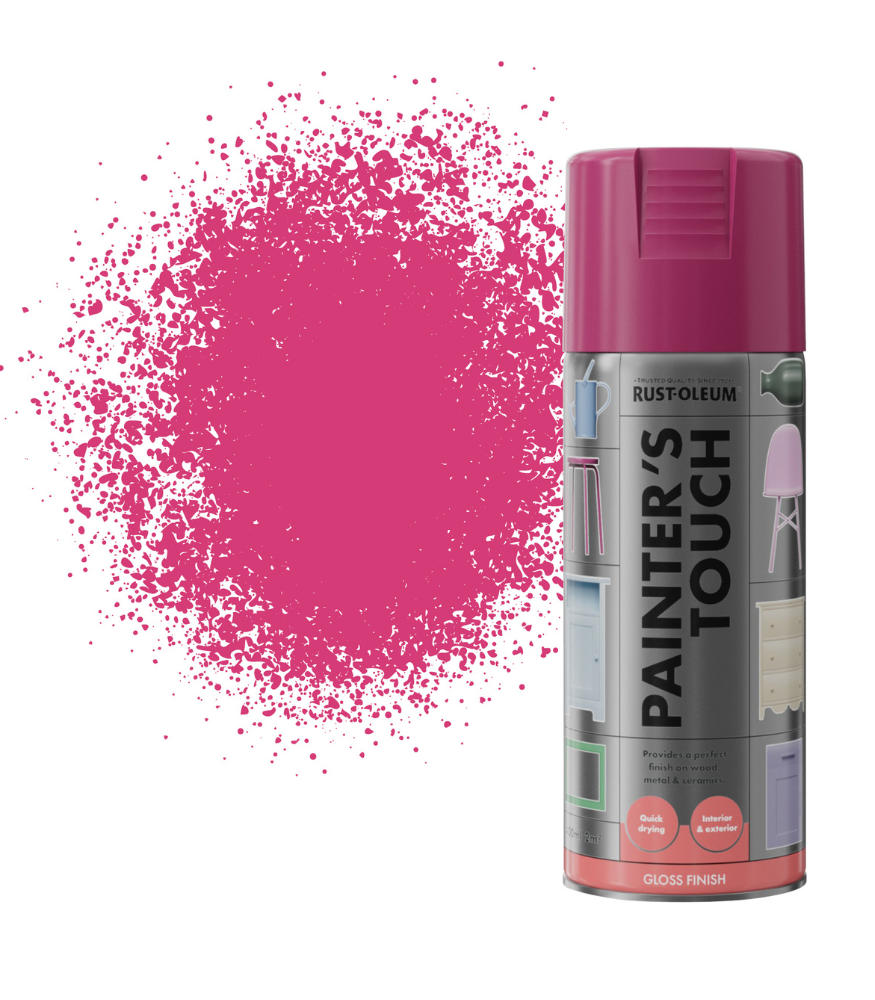 Rust-Oleum Painter’s Touch Spray Paint 400ml Gloss - Berry Pink