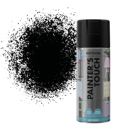 Rust-Oleum Painter’s Touch Spray Paint 400ml Matt - Black