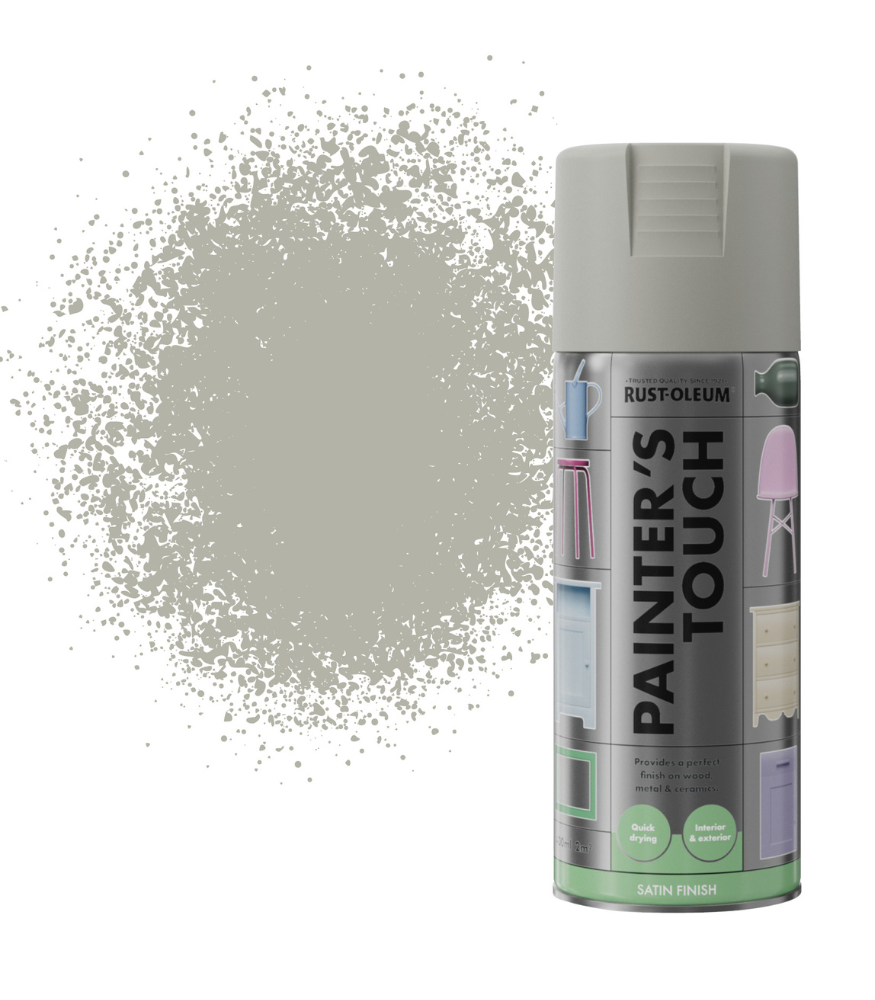 Rust-Oleum Painter’s Touch Spray Paint 400ml Satin - Stone Grey