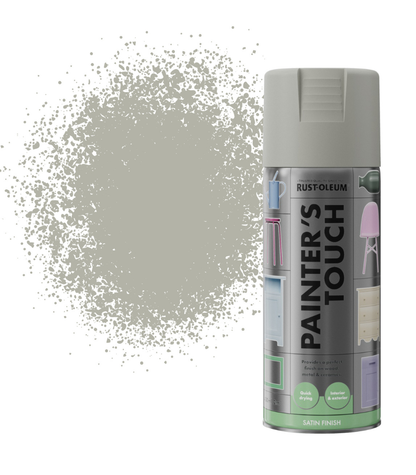Rust-Oleum Painter’s Touch Spray Paint 400ml Satin - Stone Grey