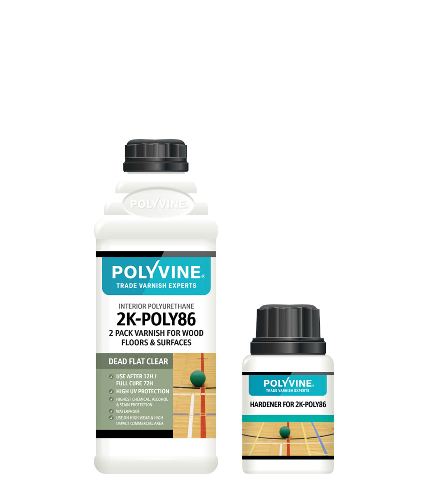 Polyvine - 2K POLY86 Kit - Dead Flat - 1.1L
