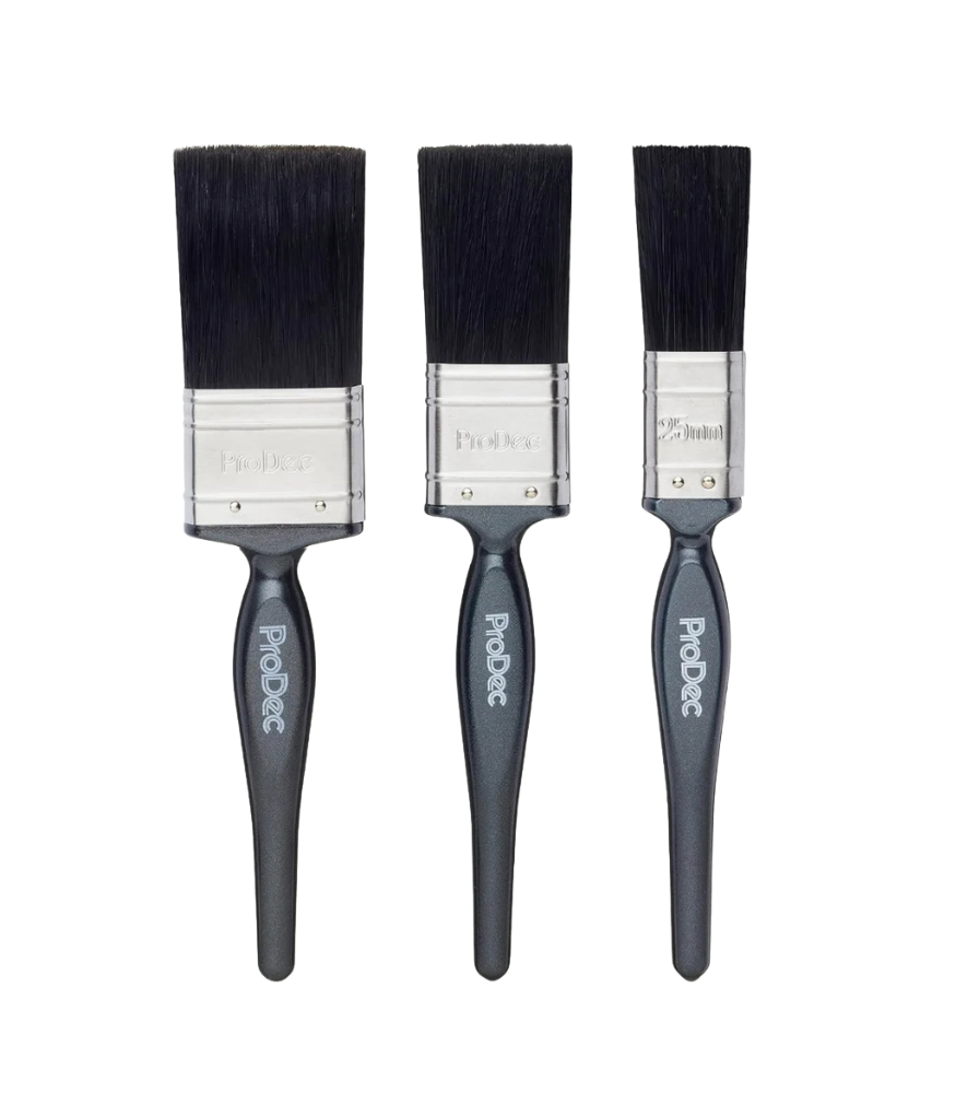 ProDec Trade Pro Mixed Bristle Brush Set - 3 Pack