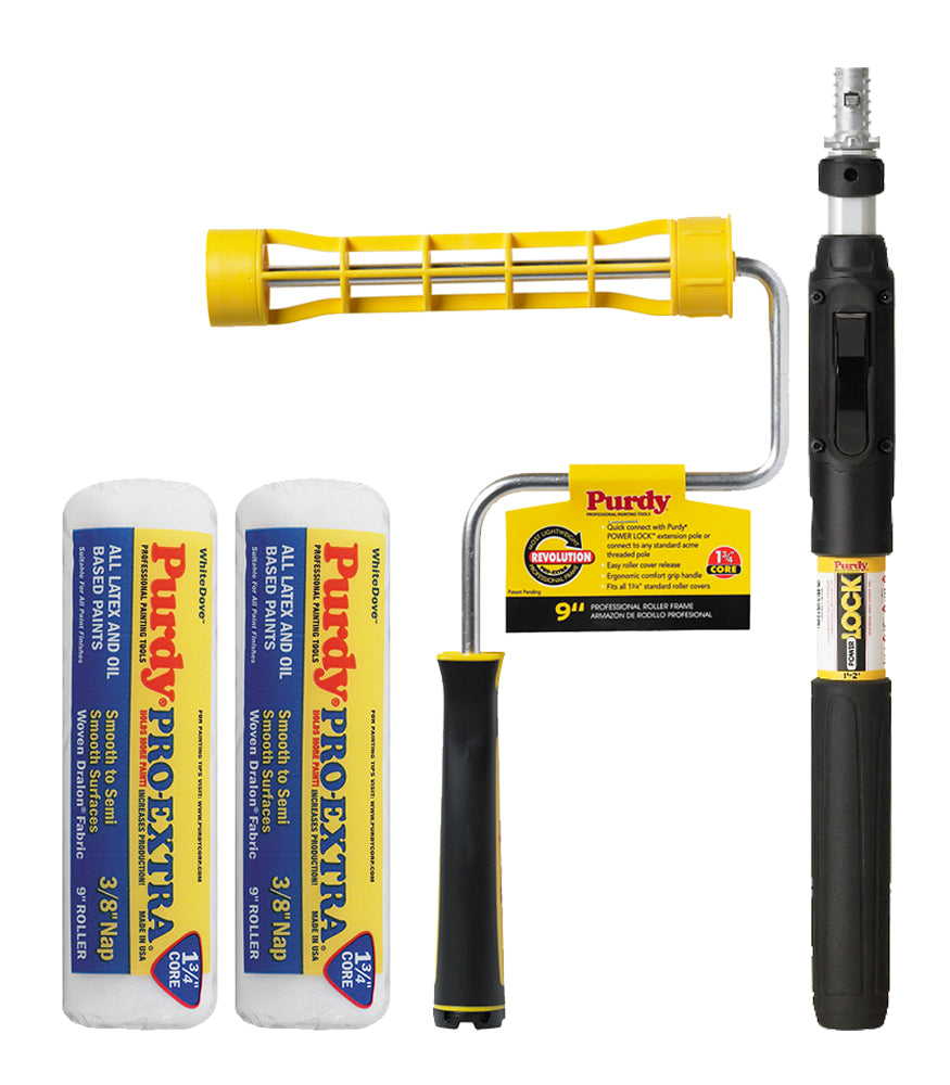 Purdy White Dove Complete Roller System - 9 Inch