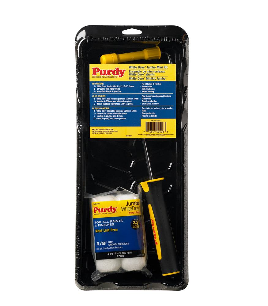 Purdy White Dove Mini Jumbo Roller Starter Kit - 4.5 Inch