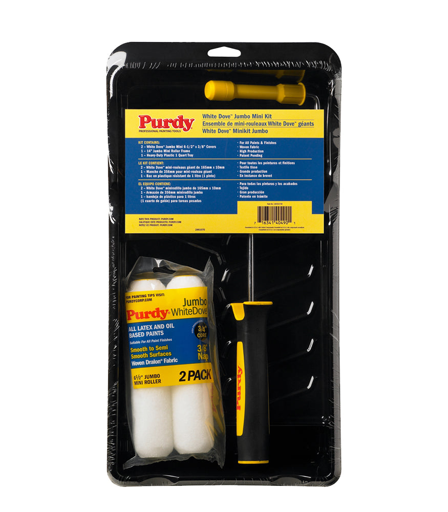 Purdy White Dove Mini Jumbo Roller Starter Kit - 6.5 Inch