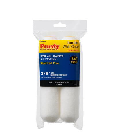 Purdy White Dove Jumbo Roller Sleeve 3/8 Nap - 6.5 Inch - 2 Pack