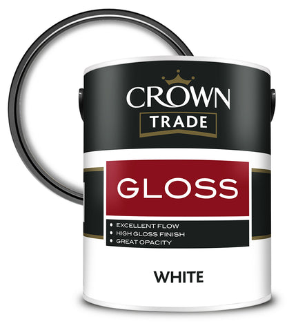Crown Trade Gloss - White - 5L