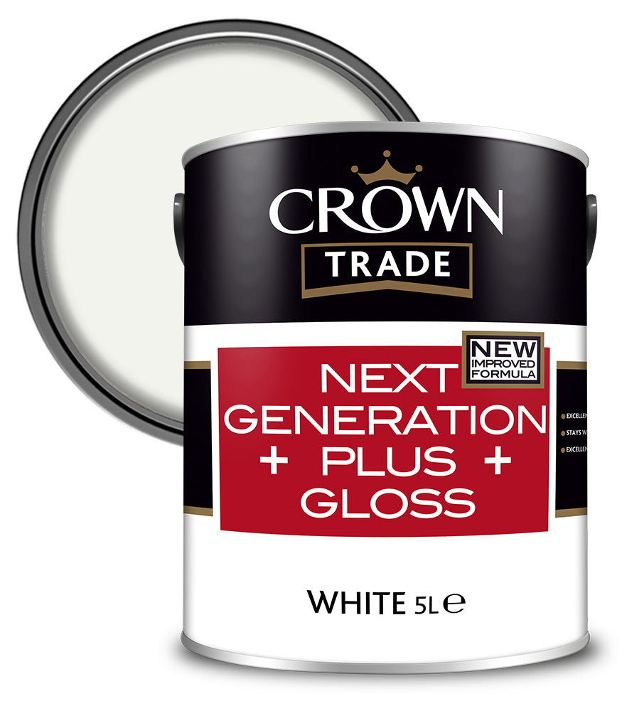 Crown Trade Next Generation Plus Gloss - White - 5L