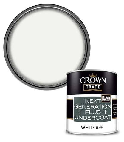 Crown Trade Next Generation Plus Undercoat - White - 1L