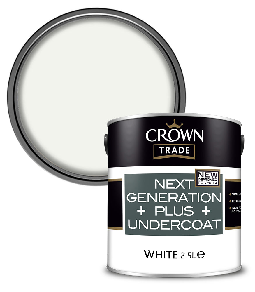 Crown Trade Next Generation Plus Undercoat - White - 2.5L