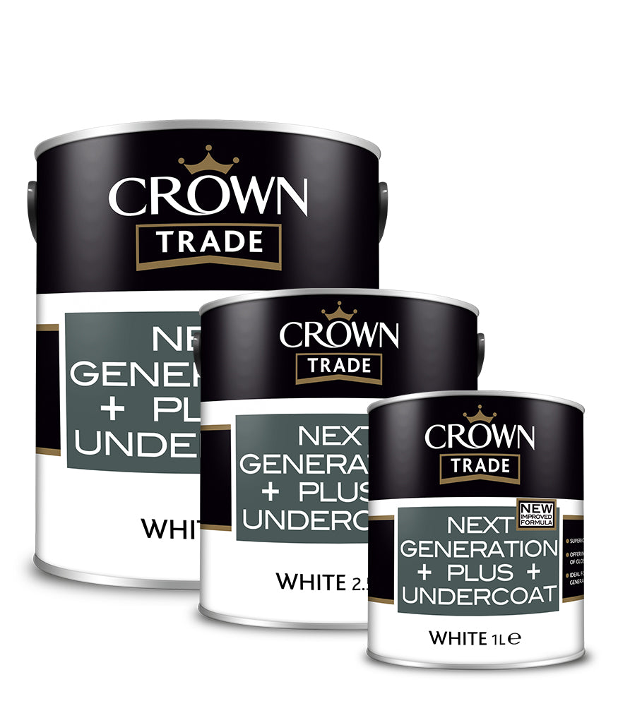 Crown Trade Next Generation Plus Undercoat - White