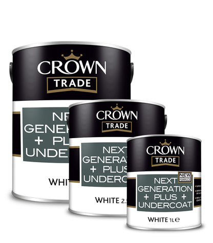 Crown Trade Next Generation Plus Undercoat - White