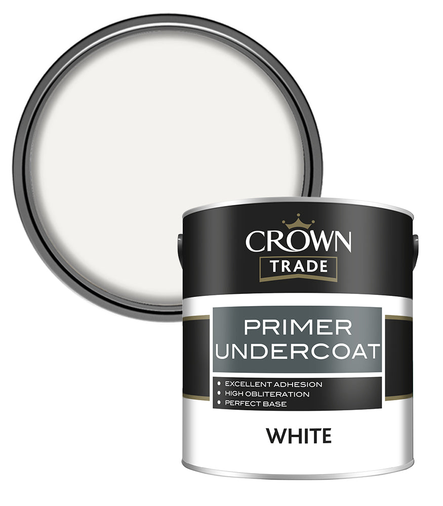 Crown Trade Primer Undercoat - White - 2.5L