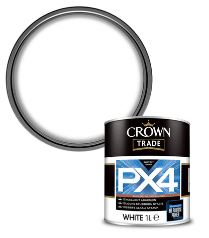Crown Trade All Purpose Primer PX4 - White - 1L