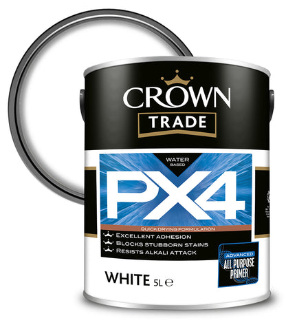 Crown Trade All Purpose Primer PX4 - White - 5L