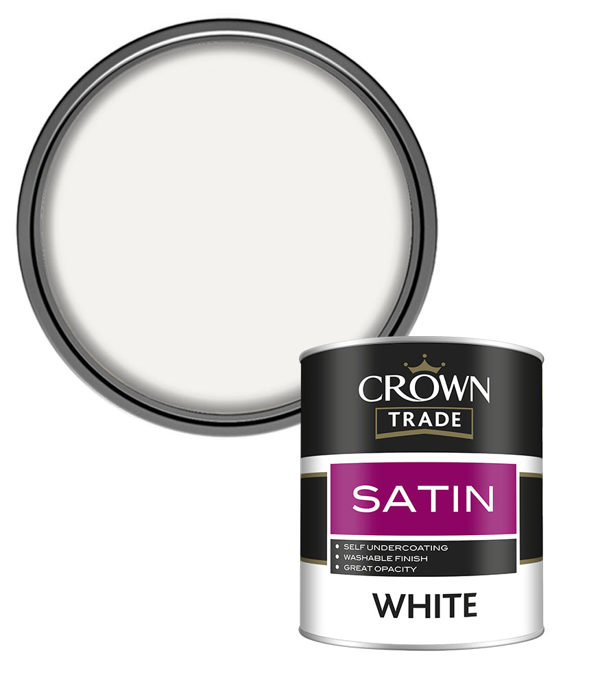 Crown Trade Satin Finish - White - 1L