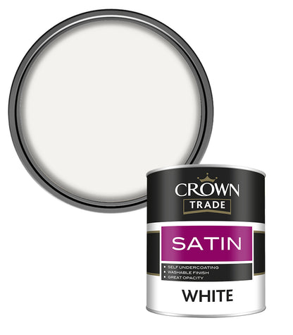 Crown Trade Satin Finish - White - 1L