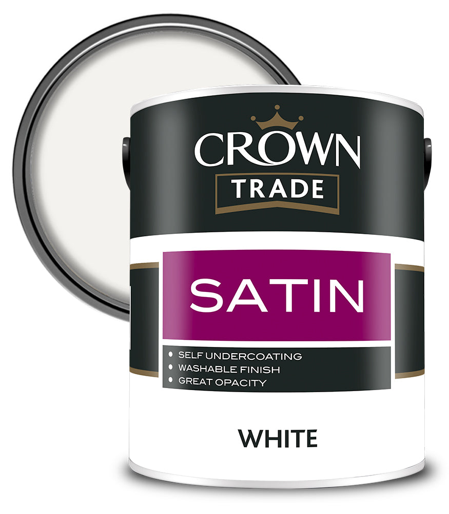 Crown Trade Satin Finish - White - 5L