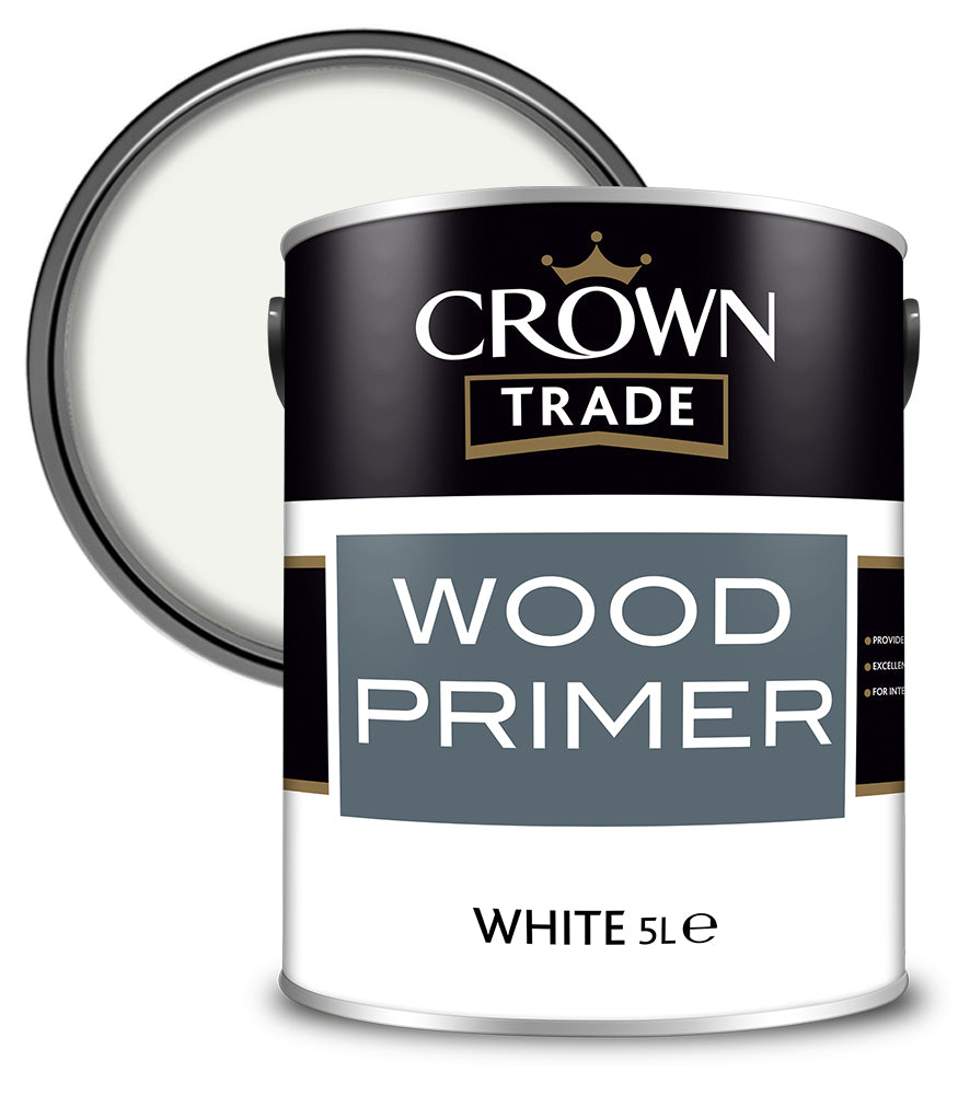 Crown Trade Wood Primer - White - 5L
