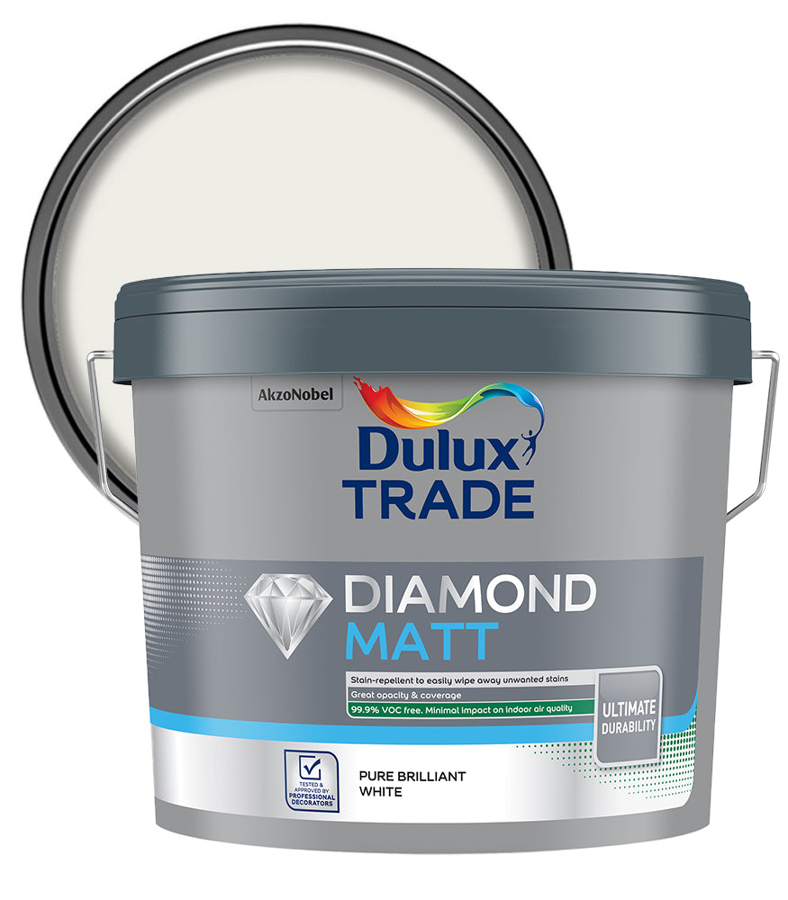 Dulux Trade Diamond Matt - Pure Brilliant White - 10L