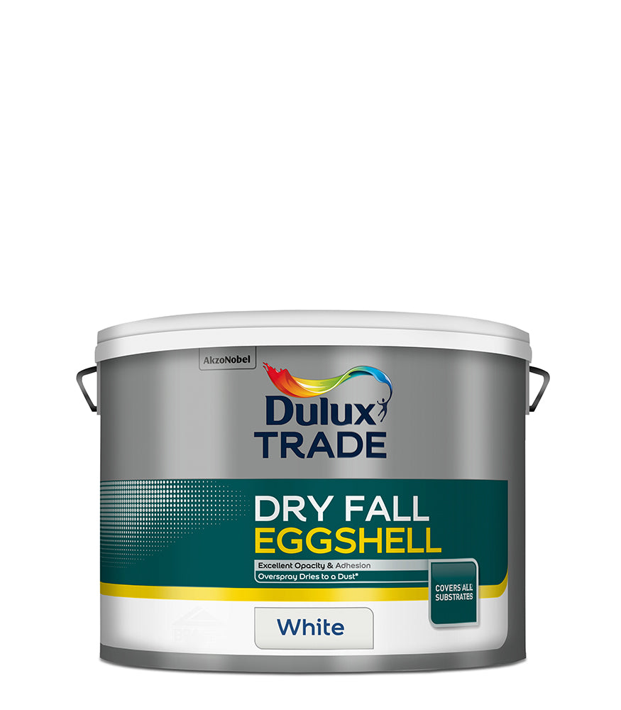 Dulux Trade Dry Fall Eggshell - White - 10 Litre