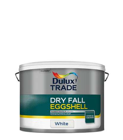 Dulux Trade Dry Fall Eggshell - White - 10 Litre