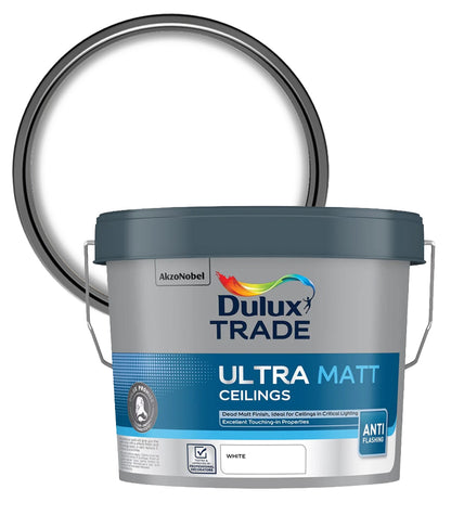 Dulux Trade Ultra Matt Ceilings - White - 3 Litre