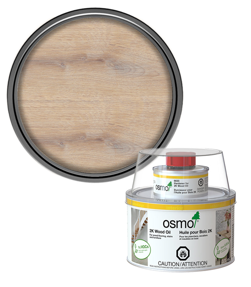 Osmo 2K Wood Oil Matt - White - 375ml
