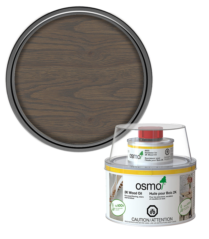 Osmo 2K Wood Oil Matt - Graphite - 375ml